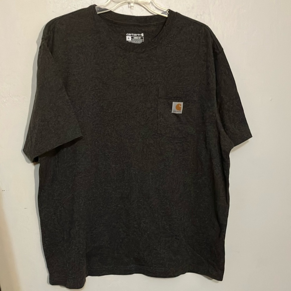 🌈 Carhartt Men's gray pocket T-Shirt loose fit NWOT